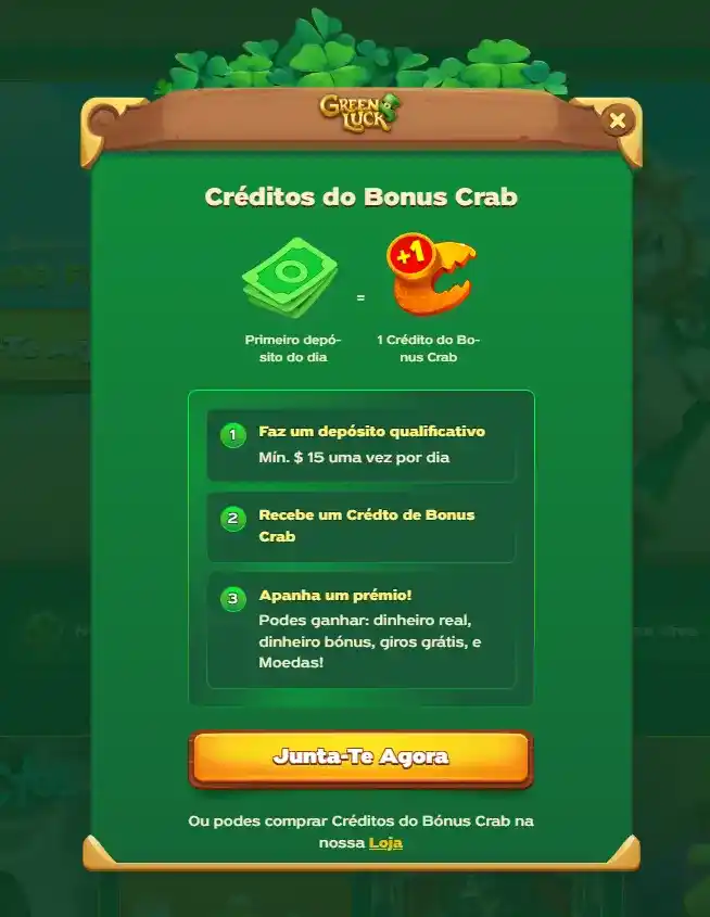 Códigos promocionais Greenluck
